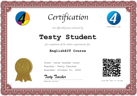 online classroom certificate